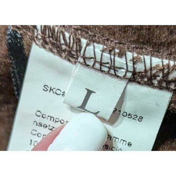 Womens Large Dark Brown Sweatpants Pocket Drawstring Elastic Waist Jogger Pants - Picture 5 of 8